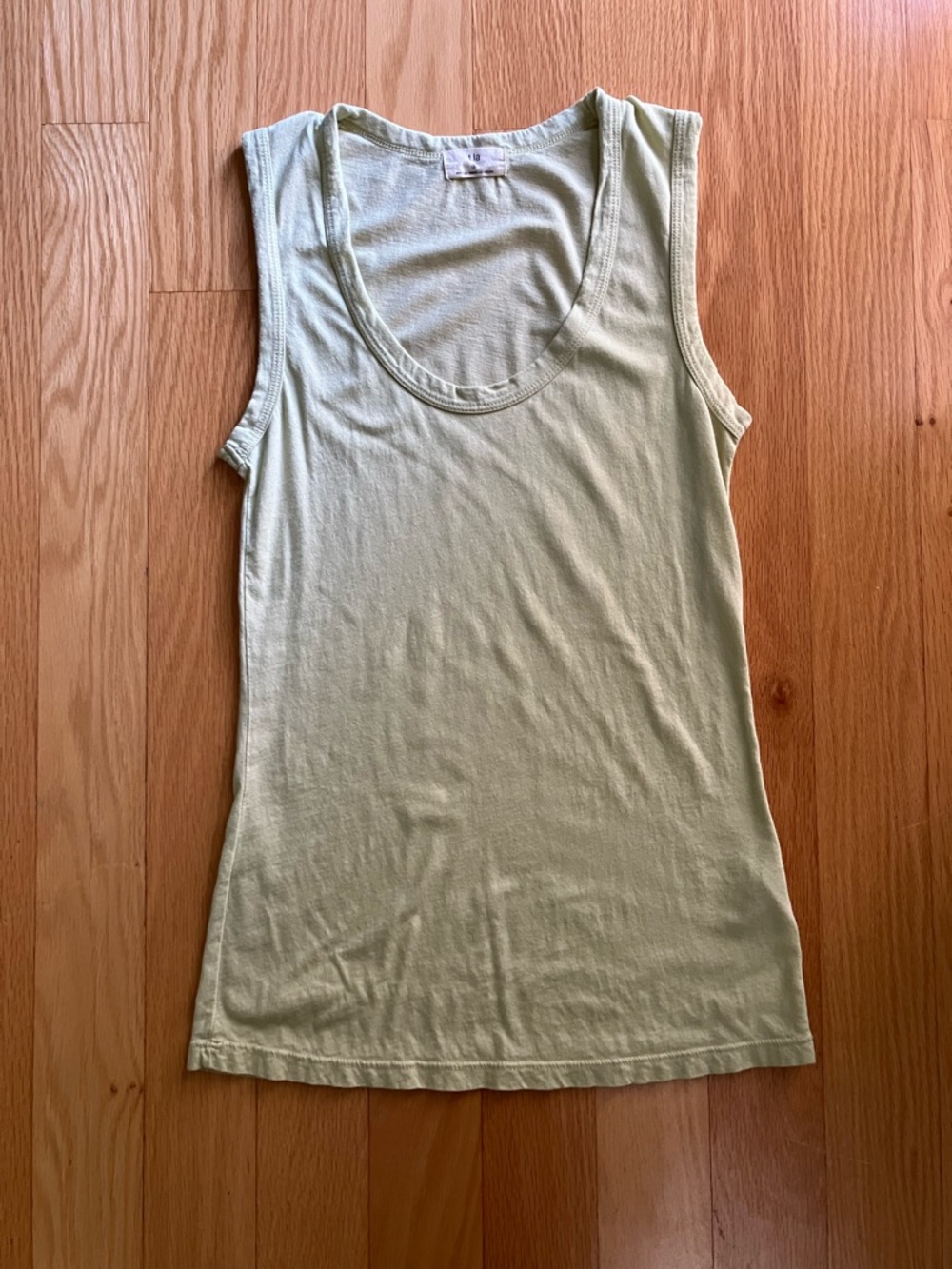 T.La for Anthropologie Pale Green Scoop Neck Tank